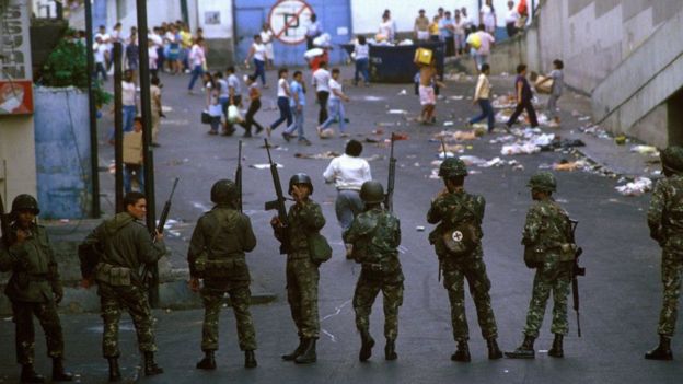One of the hundreds, perhaps thousands, of victims of the Caracazo in 1989.
