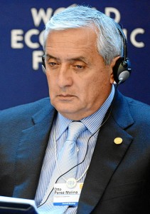 Guatemalan President Pérez Molina is in the eye of the storm after various corruption allegations against his administration. (Wikimedia)