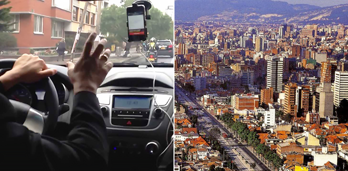 Uber en Bogotá, Colombia