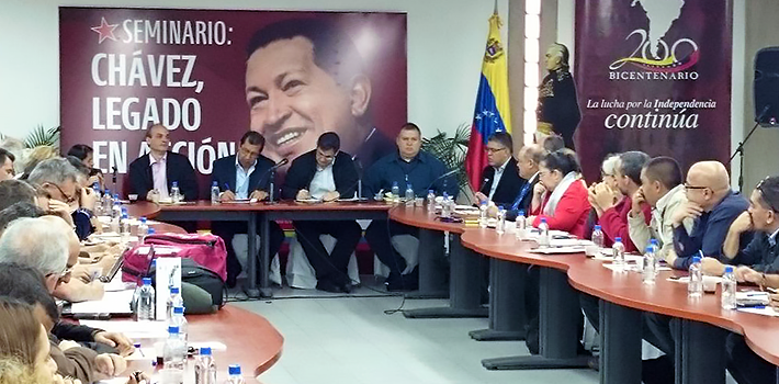 Military authorities, political leaders and Maduro supporters were part of the presentation of the Chávez institution. (Twitter)