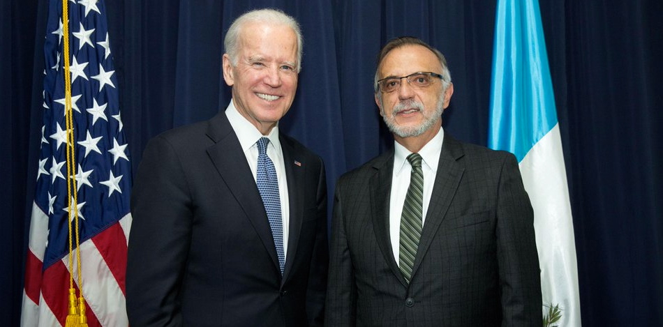 Vice President Joe Biden with CICIG Commissioner Vaszquez. (@LatAmLENS)