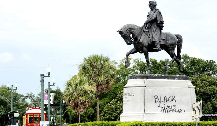 The monument of Confederate General P.G.T Beauregard is one of four monuments targeted for removal by the mayor of New Orleans.