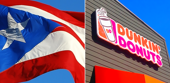 Dunkin’ Donuts has operated in Puerto Rico since 2001. 
