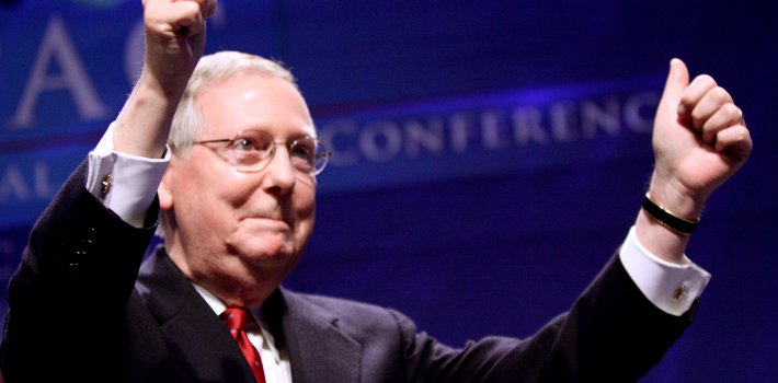 Republican Senator Mitch McConnell is expected to replace Democrat Harry Reid as Senate majority leader. (NPR)