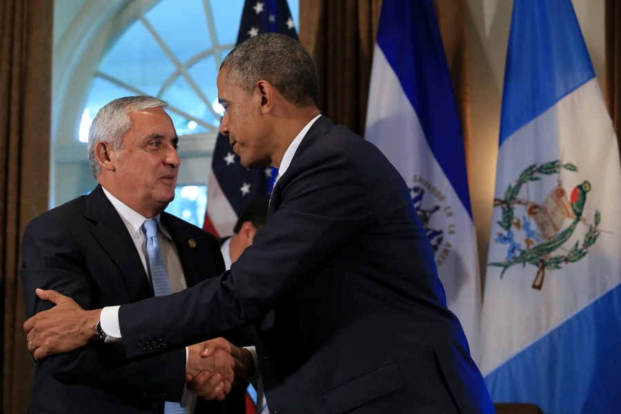 President Pérez Molina met with President Obama during his time in Washington D.C.