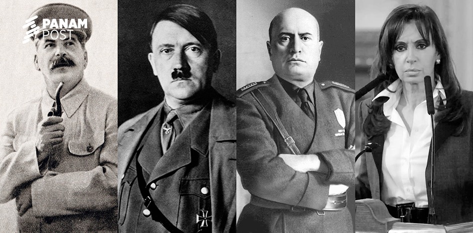 Las similtudes del comunismo, el nazismo y el fascismo con el kirchnerismo.