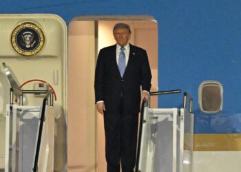 Donald Trump llega a Pekín para su segunda visita a China desde 2017