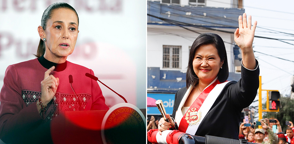 CLAUDIA-SHEINBAUM-KEIKO-FUJIMORI-MEXICO-PERU-PRESIDENTE-EFE