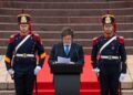 El presidente de Argentina, Javier Milei, encabeza el 176° aniversario del paso a la inmortalidad del General San Martín (X/Oficina del Presidente)