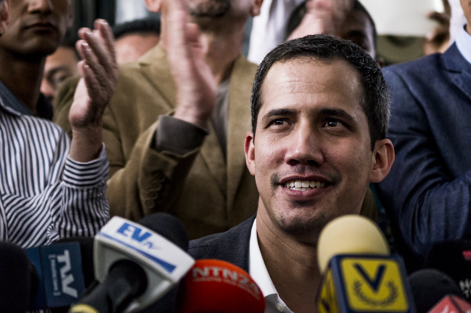 Juan Guaidó en Medellín en la Asamblea de la OEA