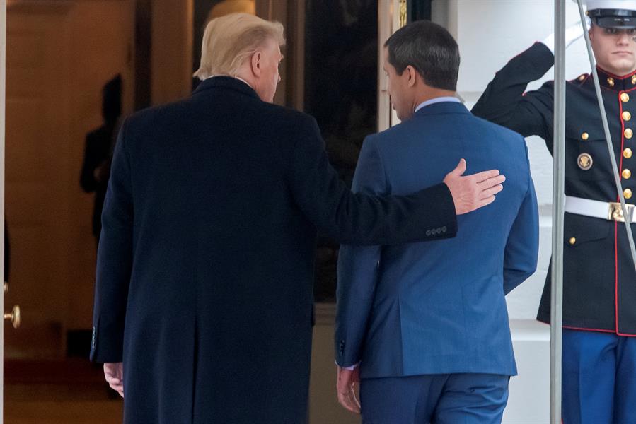 Guaido, Respaldo Trump
