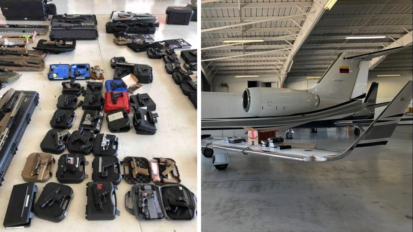 EEUU incauta arsenal y 20 mil dólares de avión con matrícula venezolana