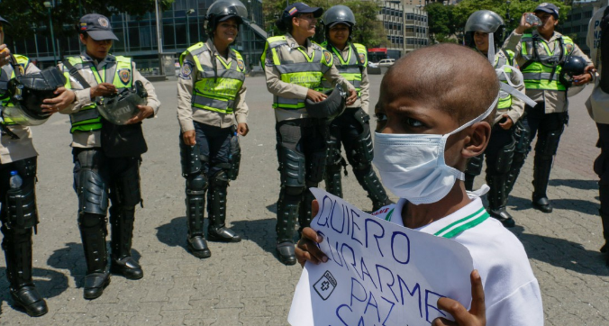 Murió niño que protestó por falta de medicinas en Venezuela