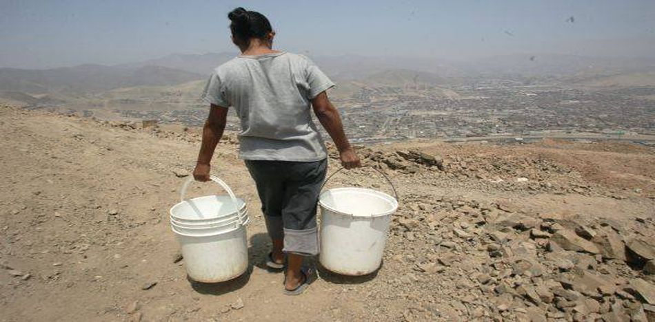 falta de agua