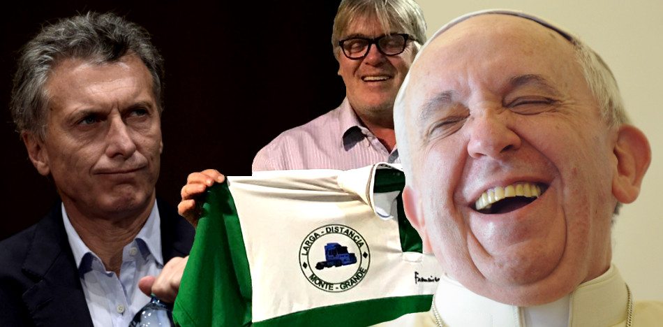 La última del papa: camisetas bendecidas para sindicato aliado a Kirchner