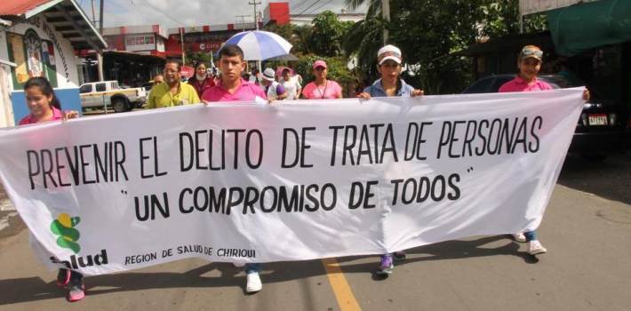 Panamá y Costa Rica marchan contra la trata de personas