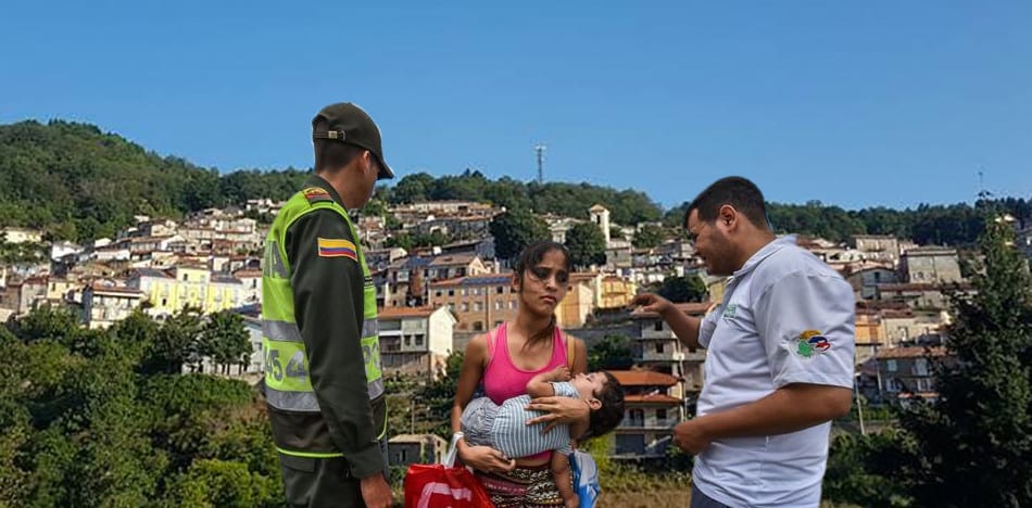 Aldea italiana despoblada recibe a refugiados venezolanos