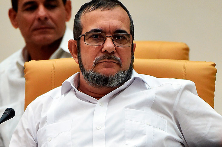 FARC leader Timochenko has thrown his full weight behind Maduro in the wake of a tumultuous week of protests (