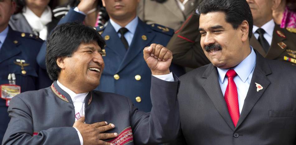 Evo Morales a Nicolás Maduro: «Dale duro contra los golpistas»