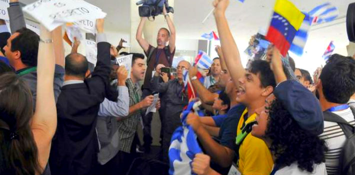 Violencia impidió el consenso en foro previo a la Cumbre de las Américas