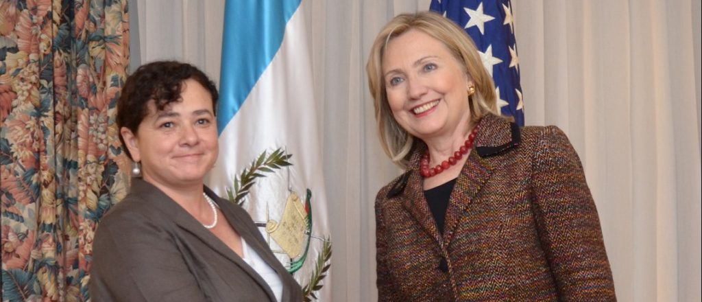 Claudia Paz y Paz and Hillary CLinton