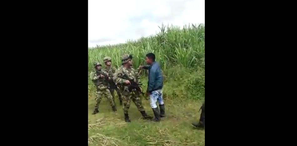 Capturados dos campesinos que agredieron a militares
