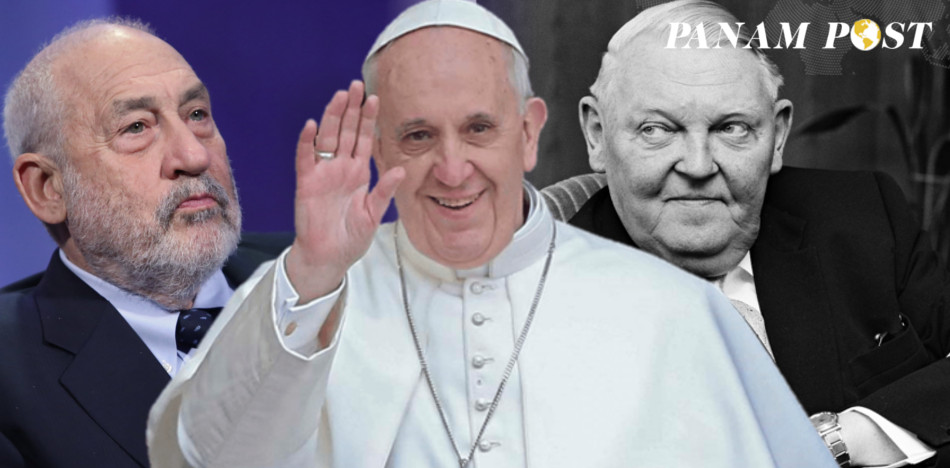 ¿Mienten o ignoran? Francisco y Stiglitz piden «economía social de mercado»